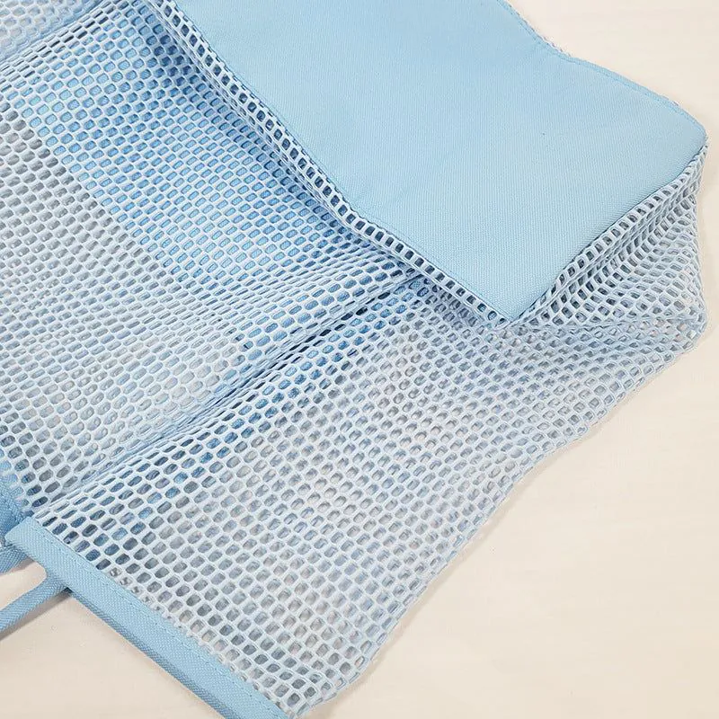 image-Mesh Beach Bag - Large Capacity Tote Women