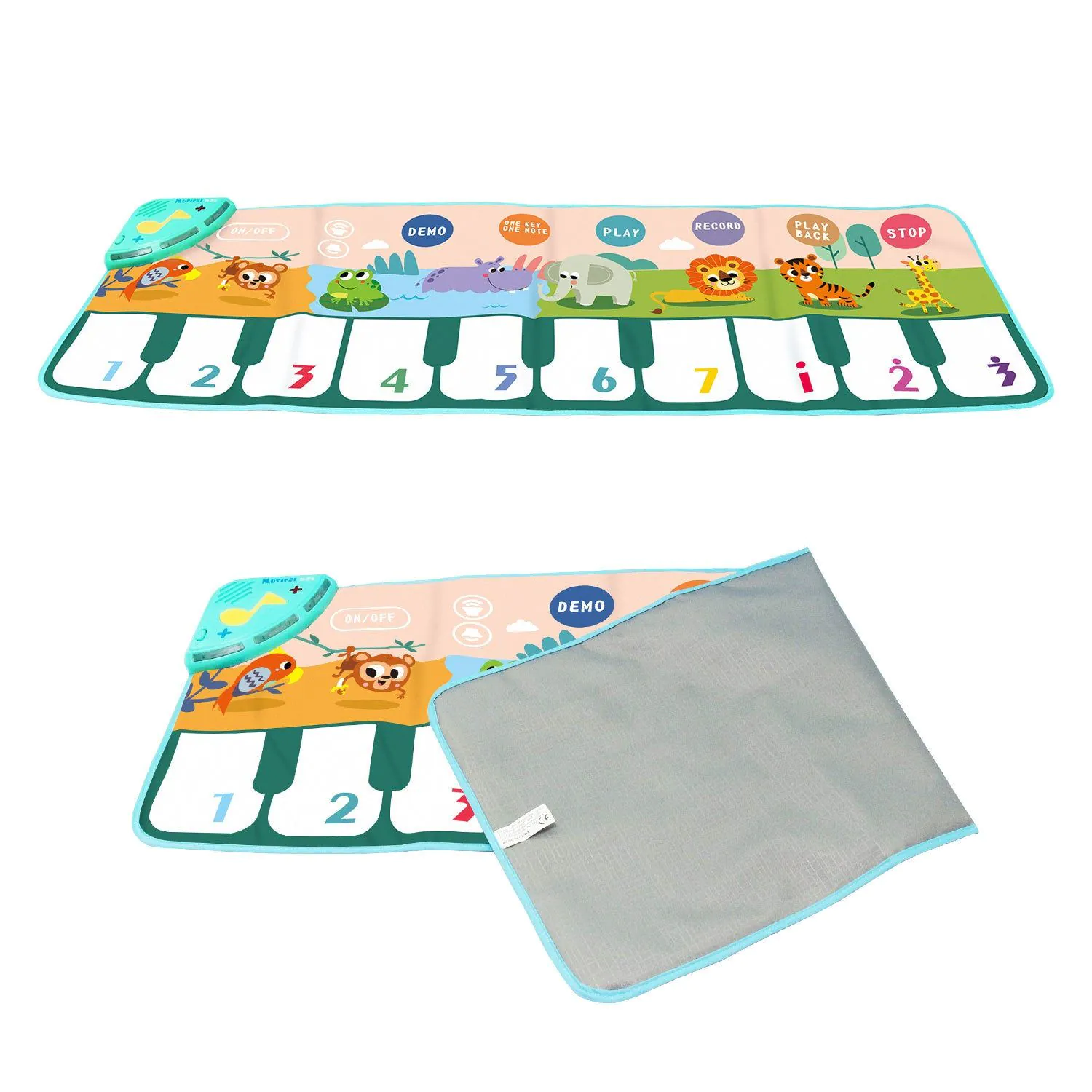 image-Cool Play Piano Music Blanket - 100cm Crawling Mat