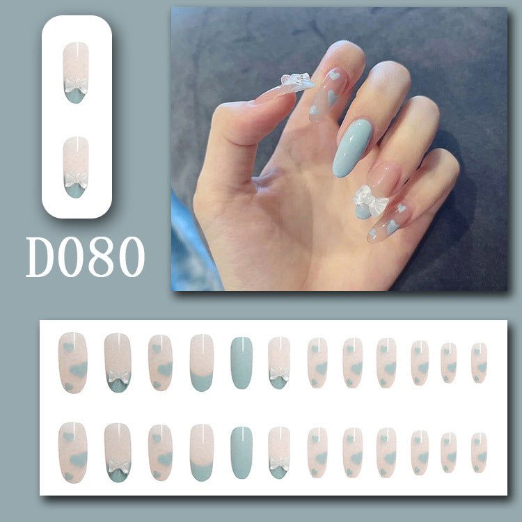 image-Fake Nails - Star Pattern Wearable Glue-On Nails