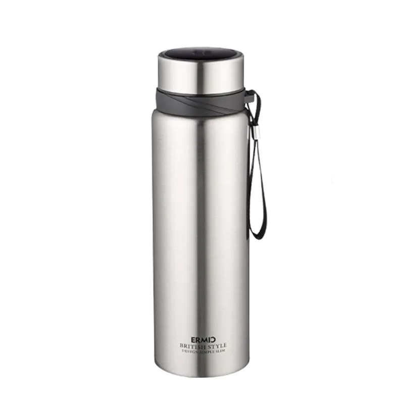 image-Smart Stainless Steel Thermos - Temperature Display 304