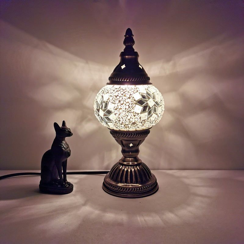 image-Limited Edition Turkish Table Lamp - Orchid USB