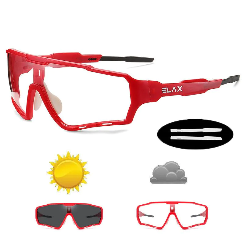 image-ELAX Cycling Glasses Color-Changing Windproof AP