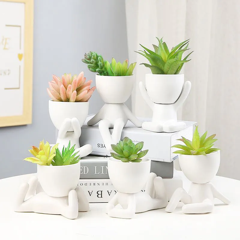 image-Sanwuxuan Nordic Ceramic Succulent Pot