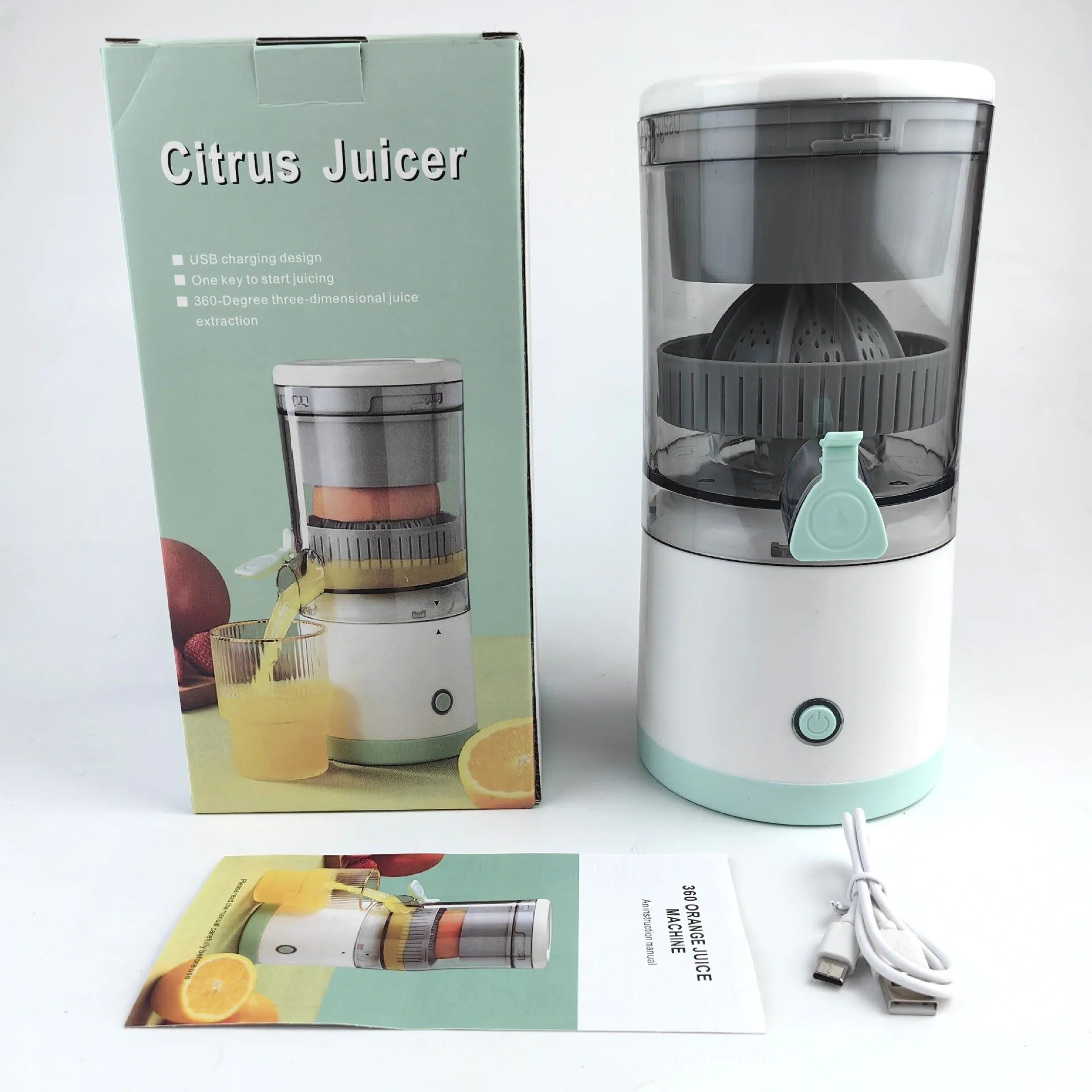 image-Electric Fruit Juicer Portable 2400mAh Battery