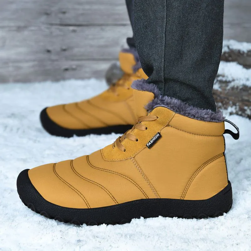 image-Cotton Winter Boots - Light Brown Size 46 