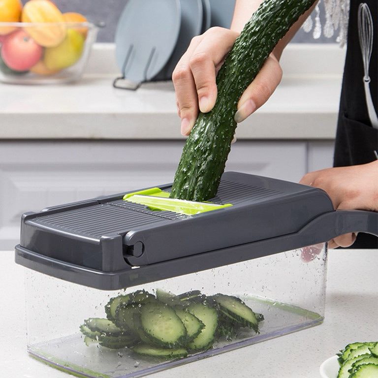 image-Multifunctional Vegetable Cutter Dicer Shredder 