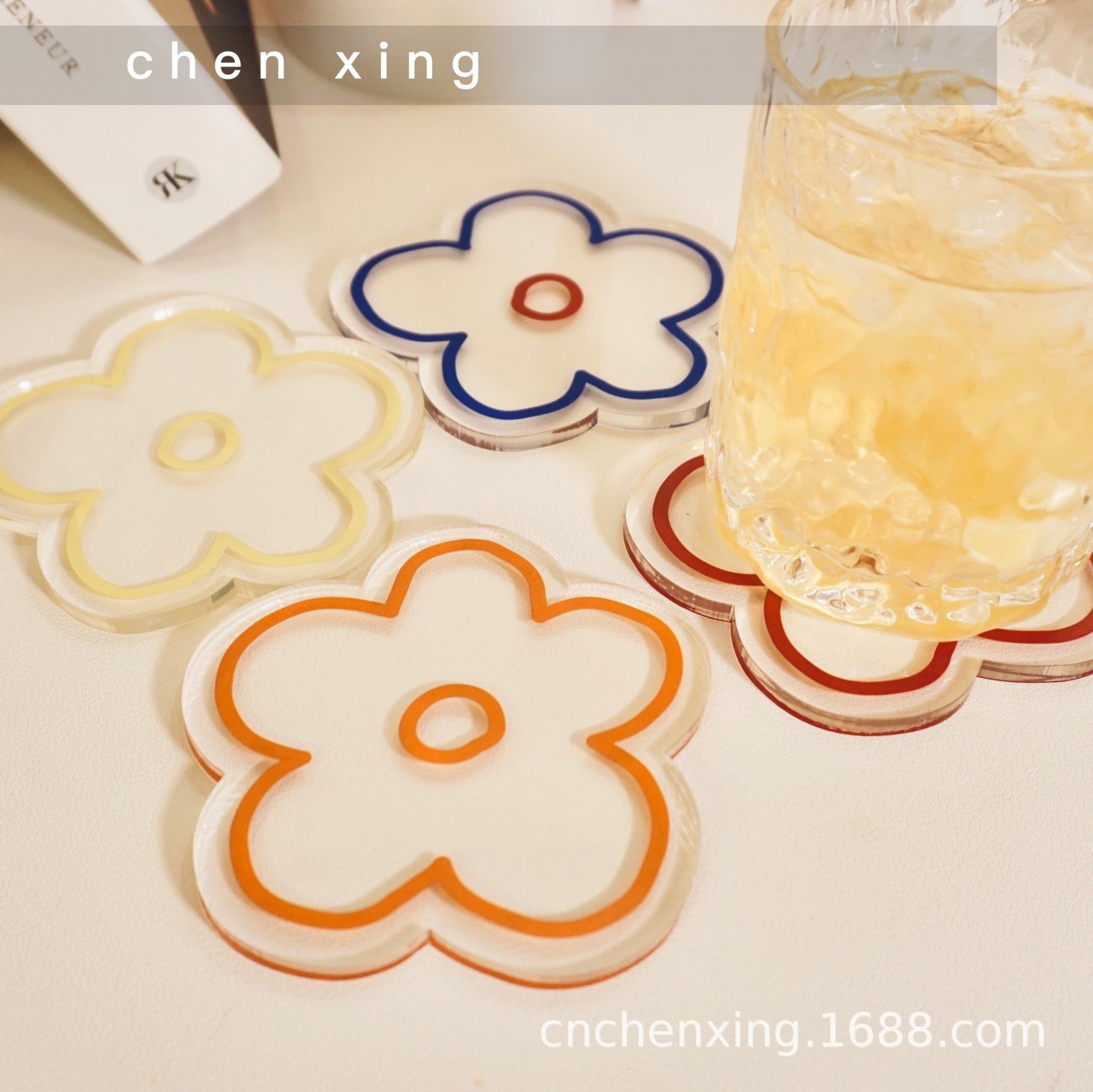 image-Acrylic Coaster - Transparent Heat Insulation Mat