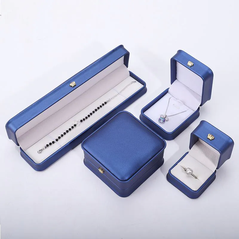 image-Crown PU Leather Jewelry Box