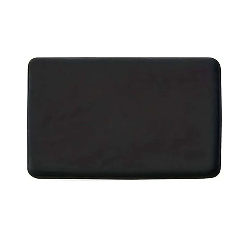 image-Memory Foam Bathroom Mat - Black 38x42cm 