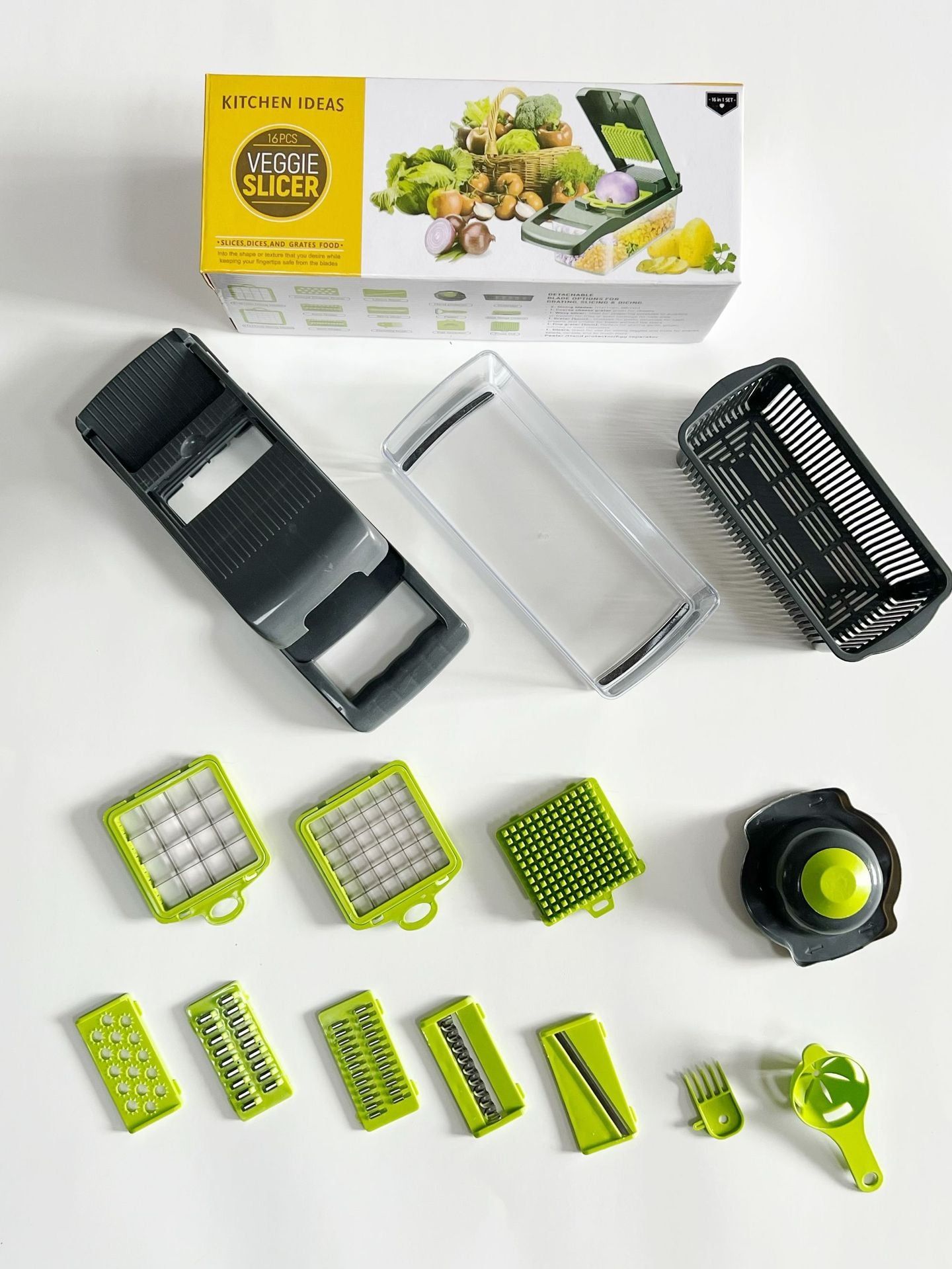 image-Multifunctional Vegetable Cutter - Grater Slicer Dicer