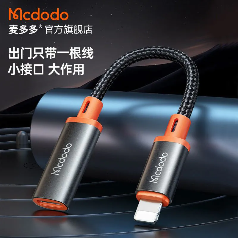 image-MCDODO Type-C to Lightning OTG Adapter Cable Black
