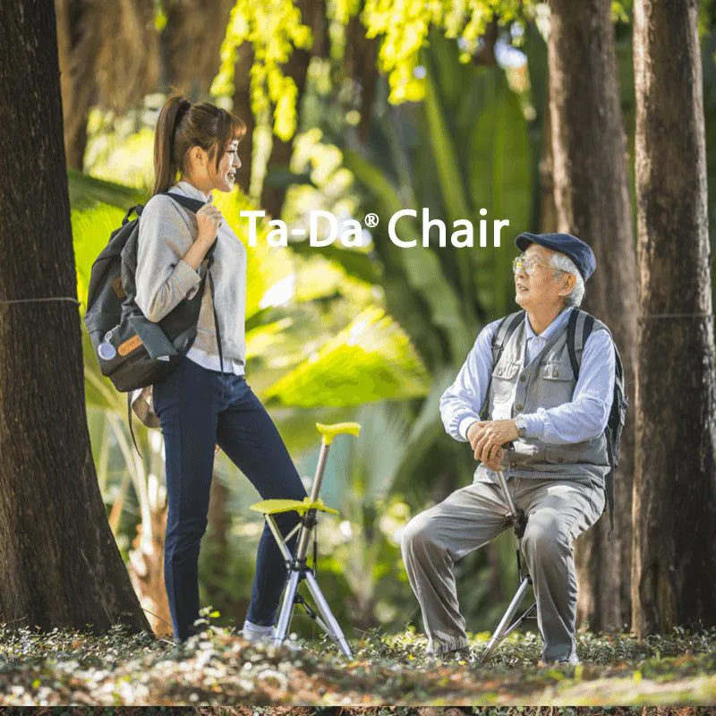 image-Step2Gold TaDa Delta Foldable Cane Chair - Lightweight Stool