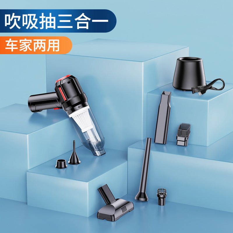 image-Car Vacuum Cleaner Mini Handheld USB Rechargeable 6000PA