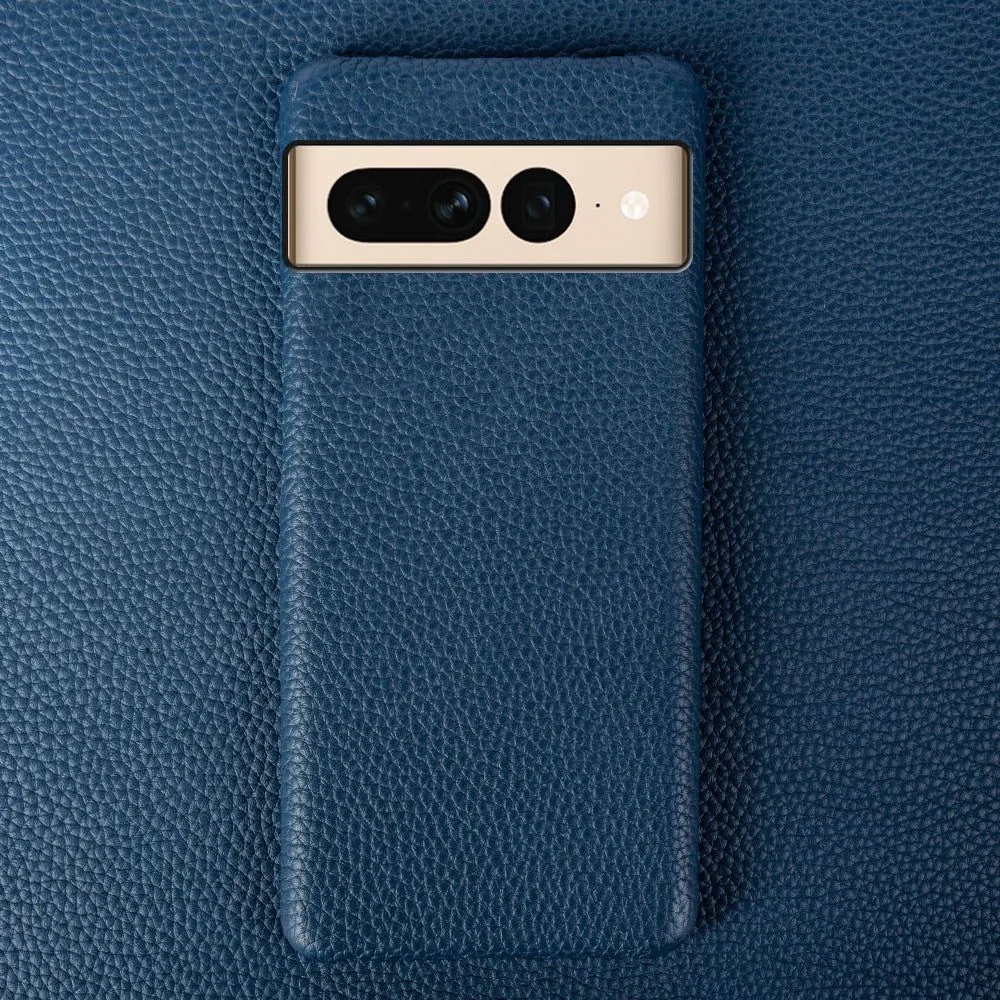 image-Yinghui Pixel 4 XL Genuine Leather Case - Brown Half Pack Case