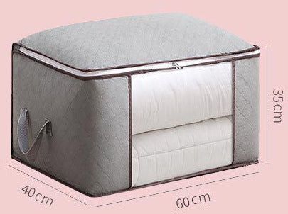 image-Quilt Storage Bag Under Bed - Foldable Non-woven