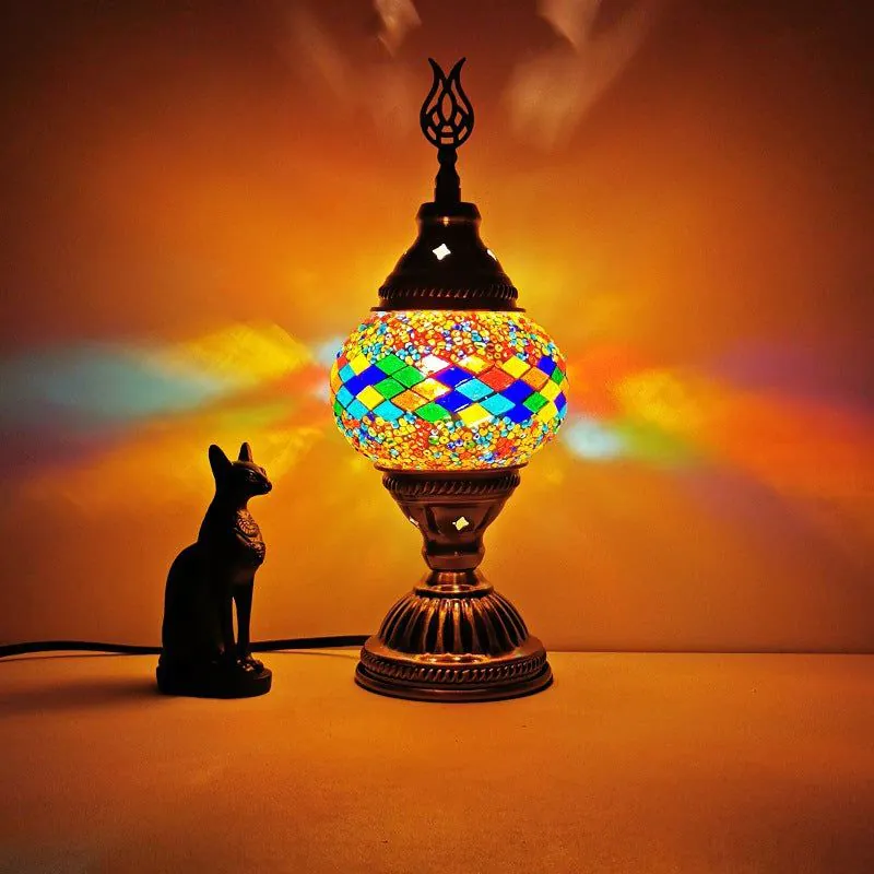 image-Limited Edition Turkish Table Lamp - Orchid USB