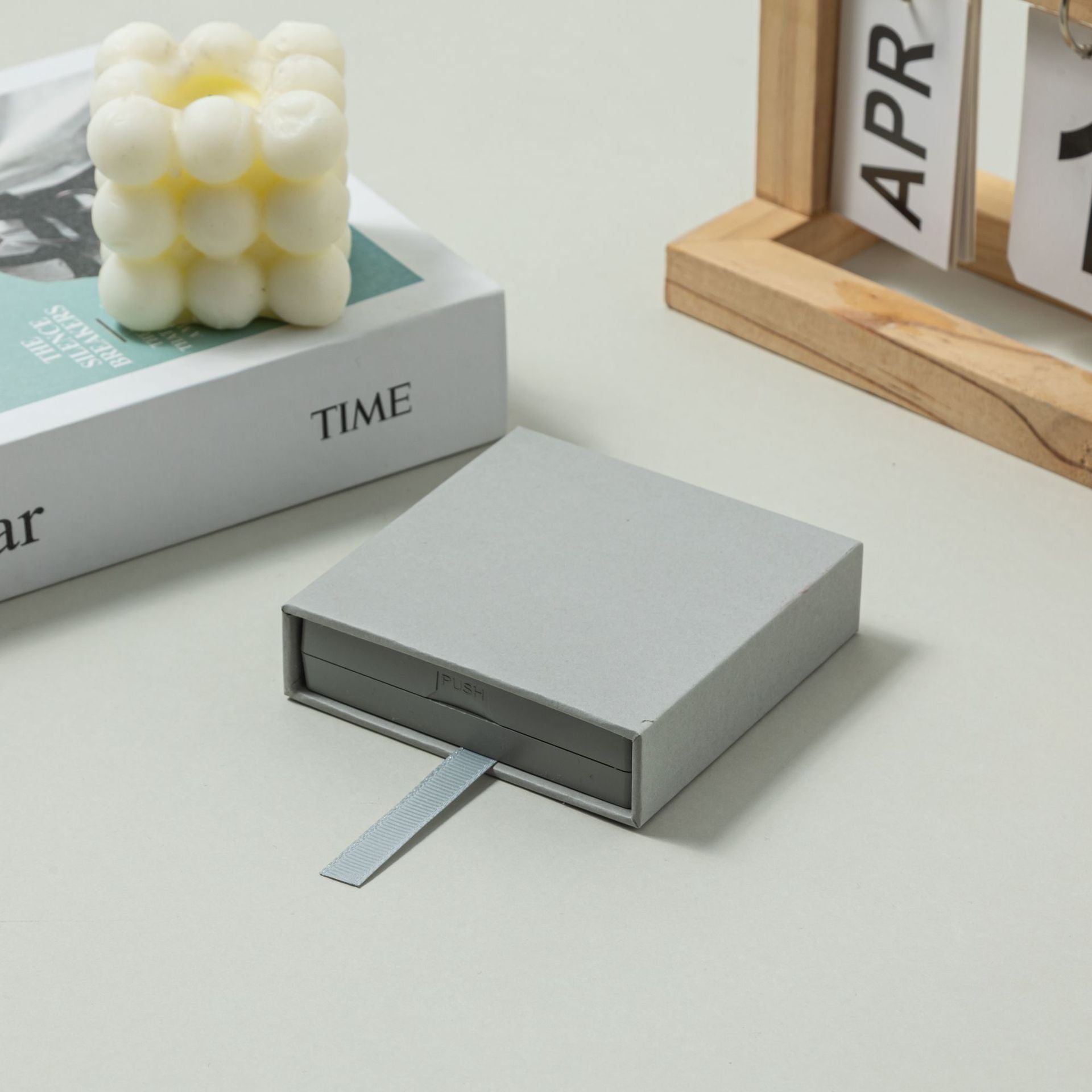 image-Jewelry Storage Box - Plastic Display Case with Dust Cover 
