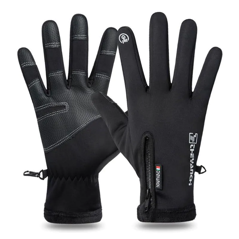 image-Windproof Touch Screen Gloves Men XXL Grey