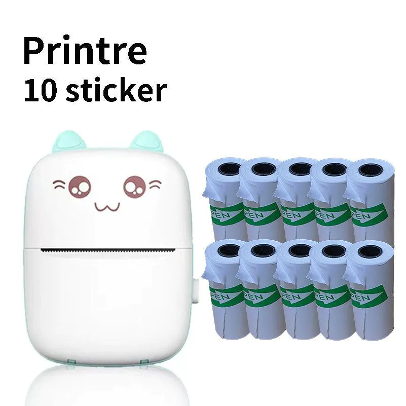 image-Portable Wireless Mini Thermal Photo & Label Printer
