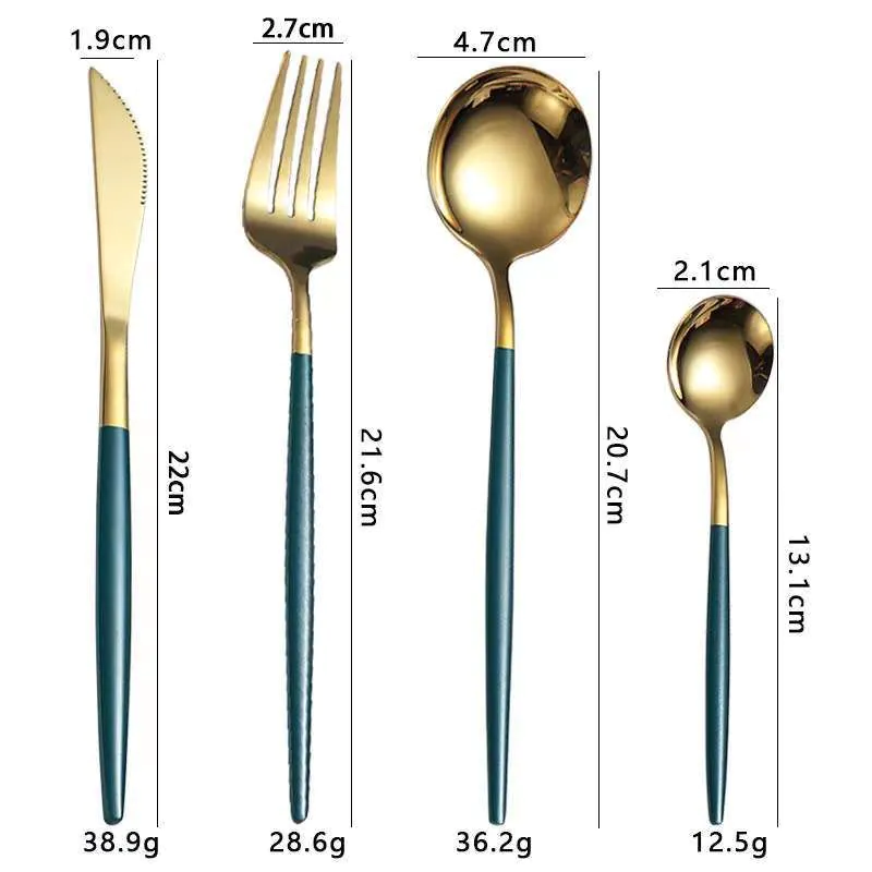 image-Yigang Stainless Steel Flatware Set 24 Piece Silver