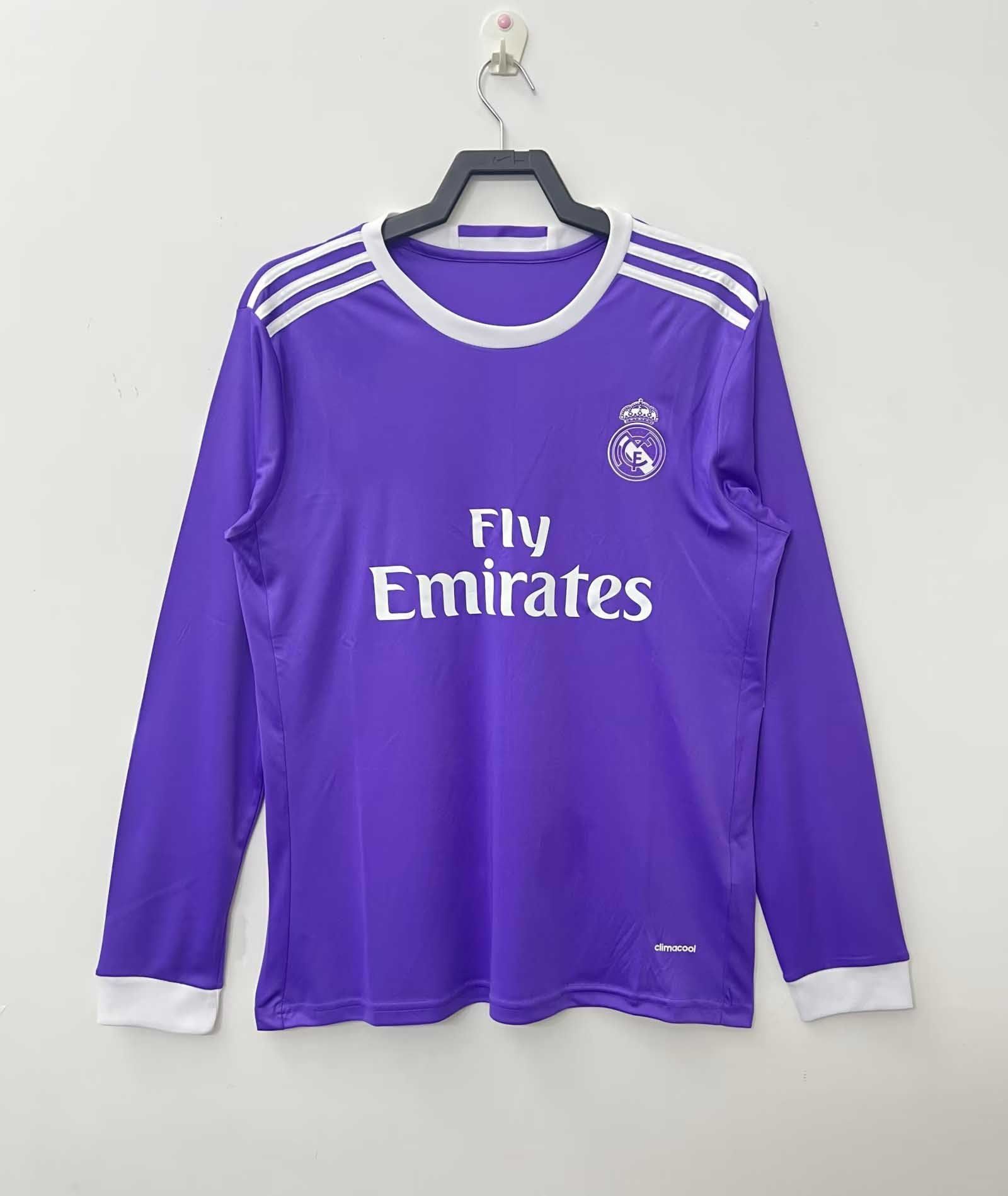2016-17 Real Madrid Away Jersey Ronaldo #7 Purple - XXL