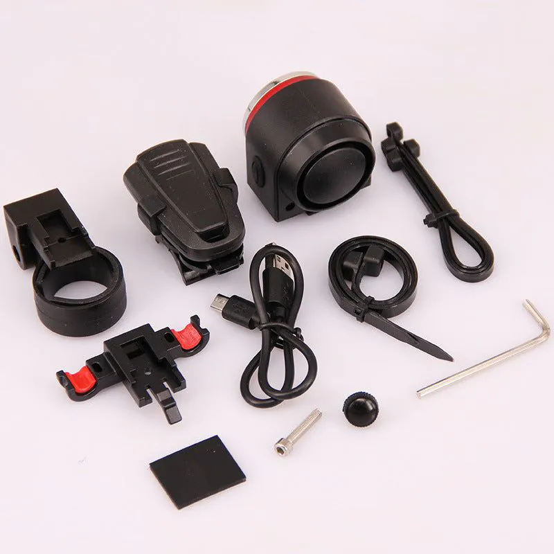 image-A8 Bicycle Tail Light - Brake Alarm Horn USB Rechargeable