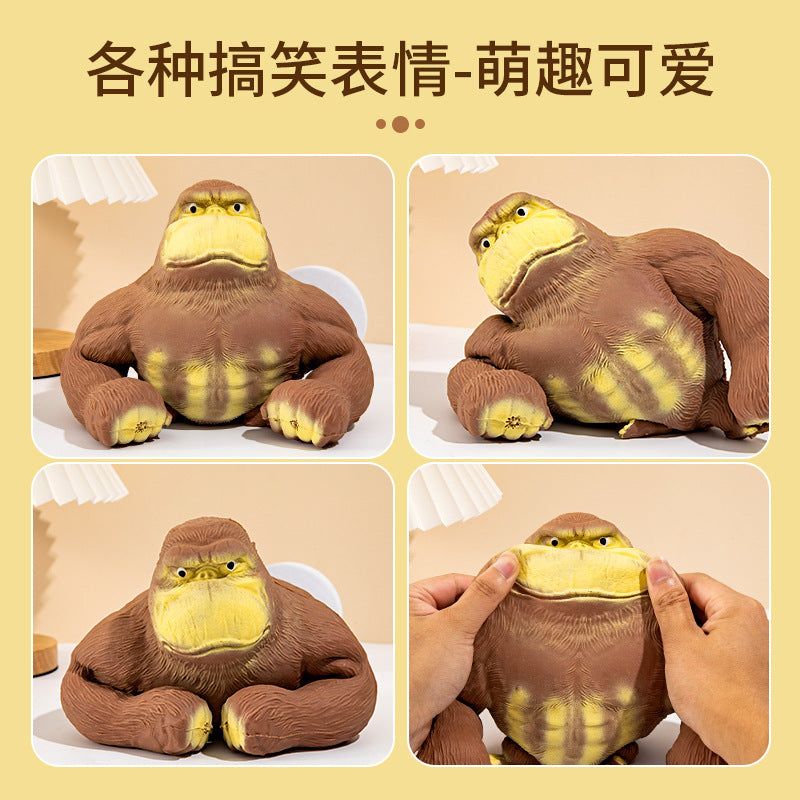 image-Decompression Toy Gorilla - Pink Slow Rebound 