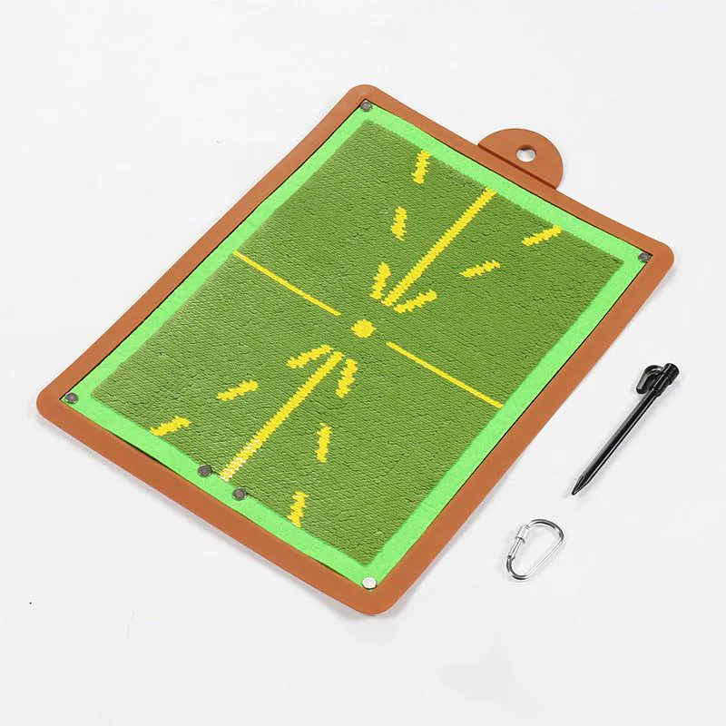image-Golf Track Practice Mat Rubber Hitting Pad 