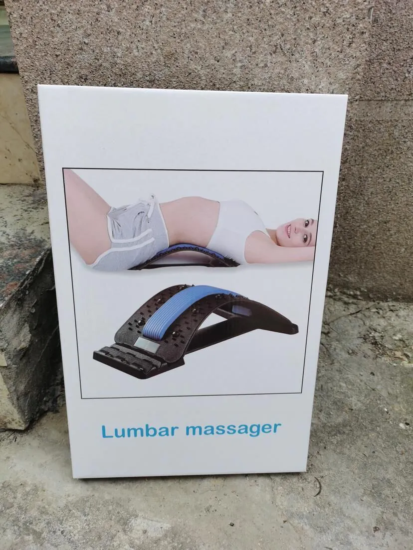 image-Lumbar Spine Reliever Massager - Back Support Stretch Top Yoga Aid