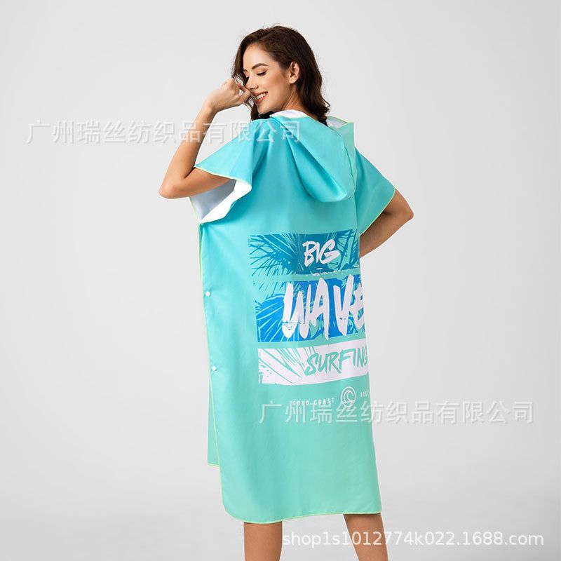 image-Reese Microfiber Beach Changing Robe - Pink Flamingo