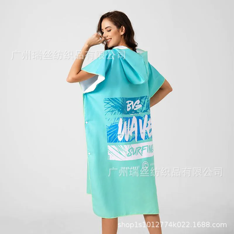 image-Reese Microfiber Beach Changing Robe Pink