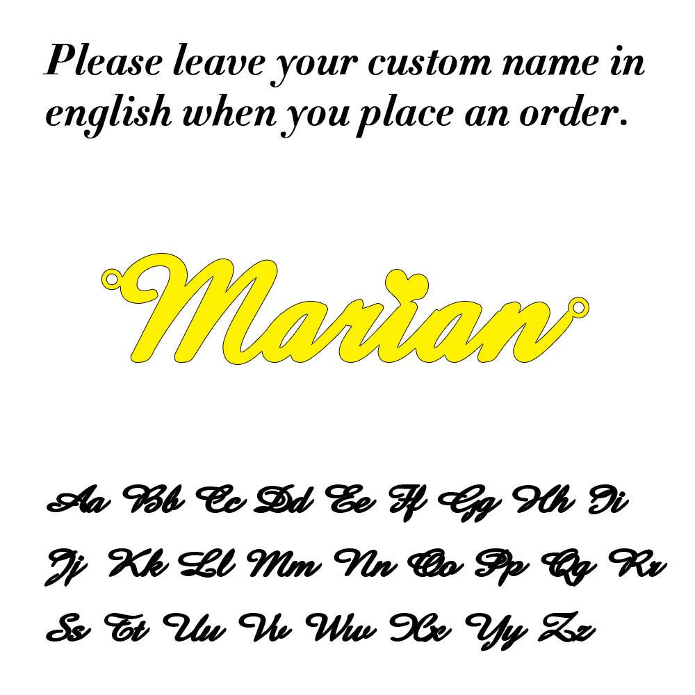 image-Custom Name Necklace - Personalized Cursive Pendant Steel