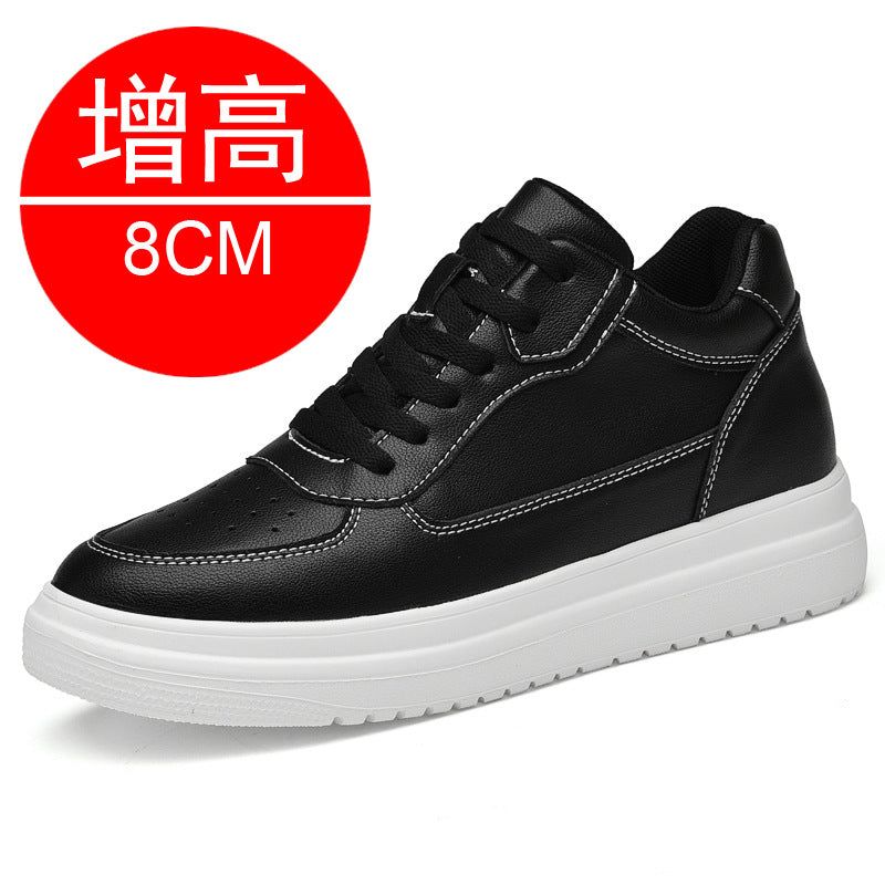 image-Men's Height-Increasing Sneakers White 10CM