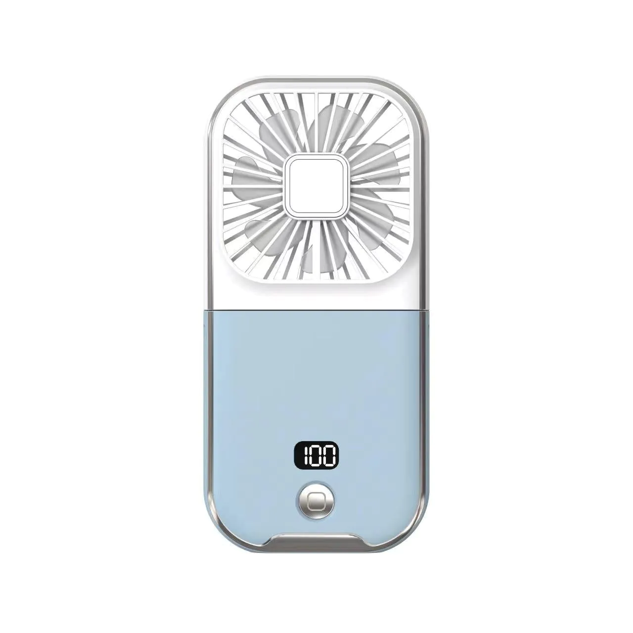 image-Handheld Fan Portable USB 2000mAh Black Folding