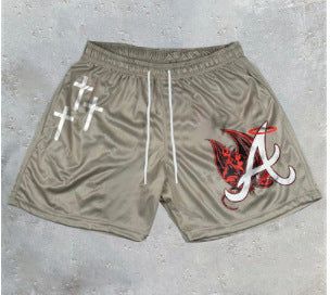 image-Men's Summer Shorts - Quick-Dry Polyester Casual