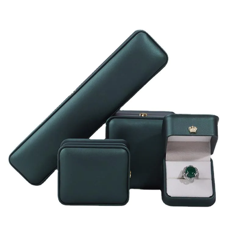 image-Crown PU Leather Jewelry Box