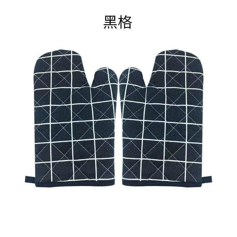 image-Microwave Oven Gloves Heat Resistant - White