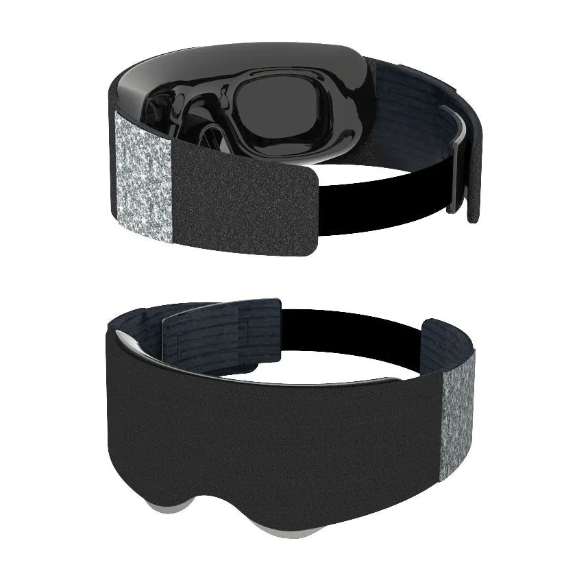 image-3D Memory Foam Eye Mask - Black Breathable Sleep