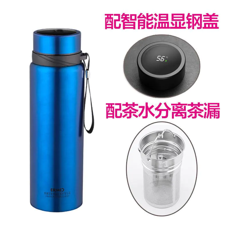 image-Smart Stainless Steel Thermos - Temperature Display 304
