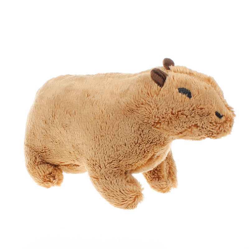 image-Capybara Plush Doll - Gray 30cm Cartoon 