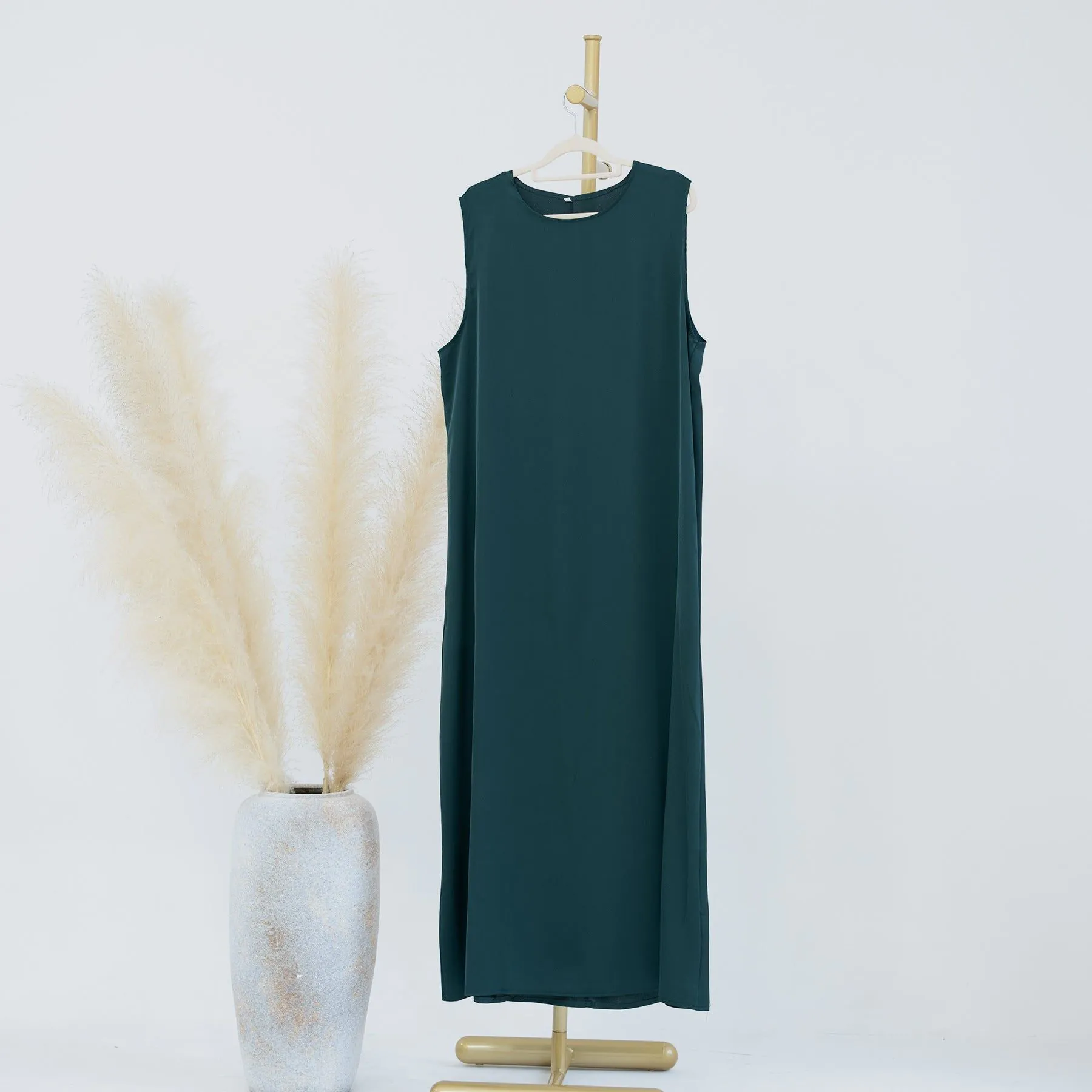 image-Loriya Summer Sleeveless Long Skirt - Macaron Solid