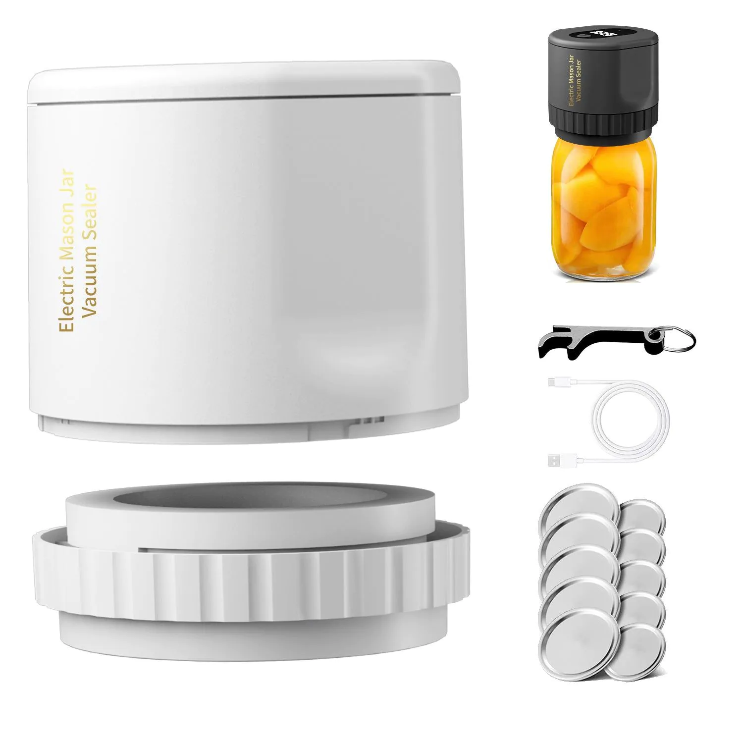image-Vacuum Sealing Machine - Mason Jar Fresh Keep