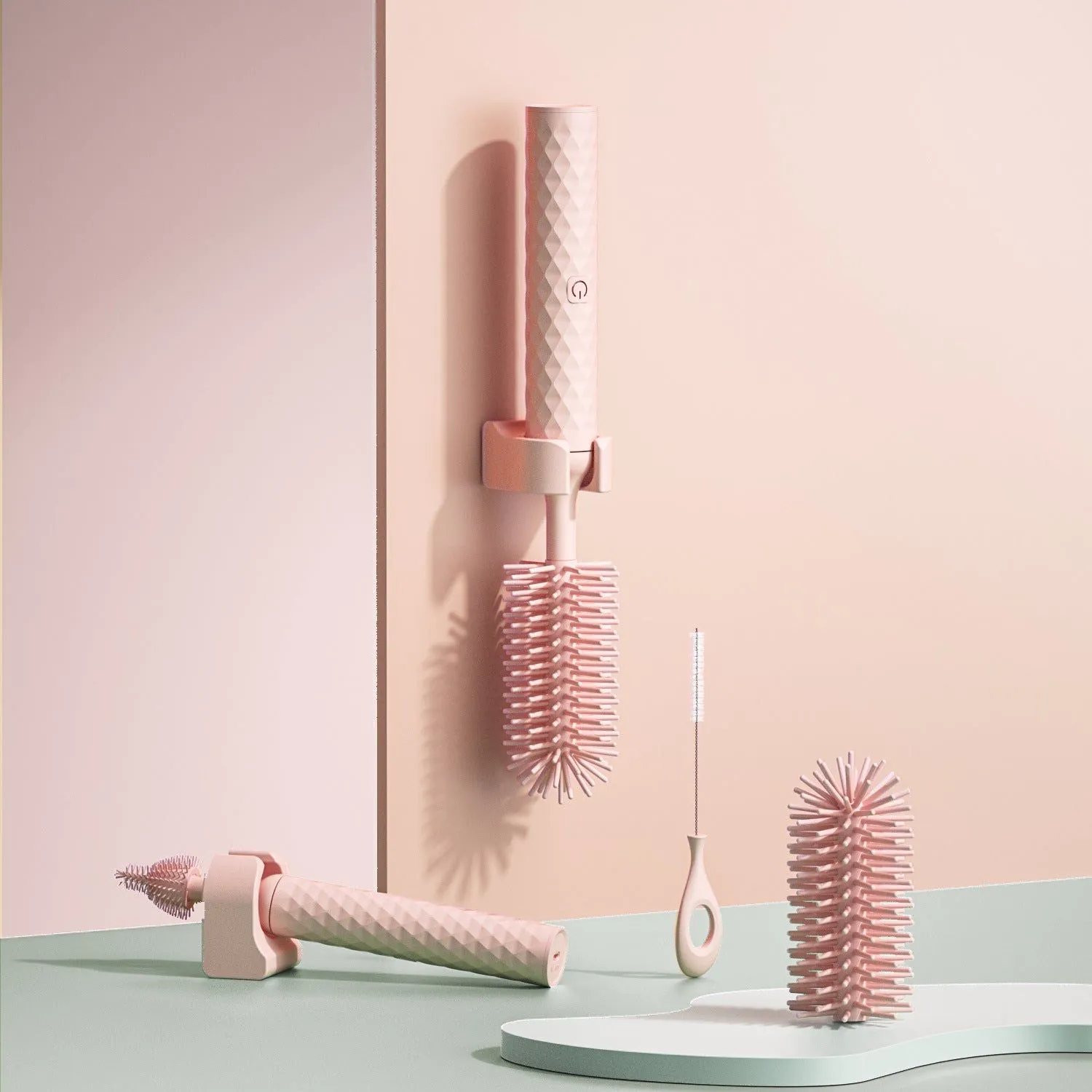 image-Silicone Bottle Brush Set - Long Handle