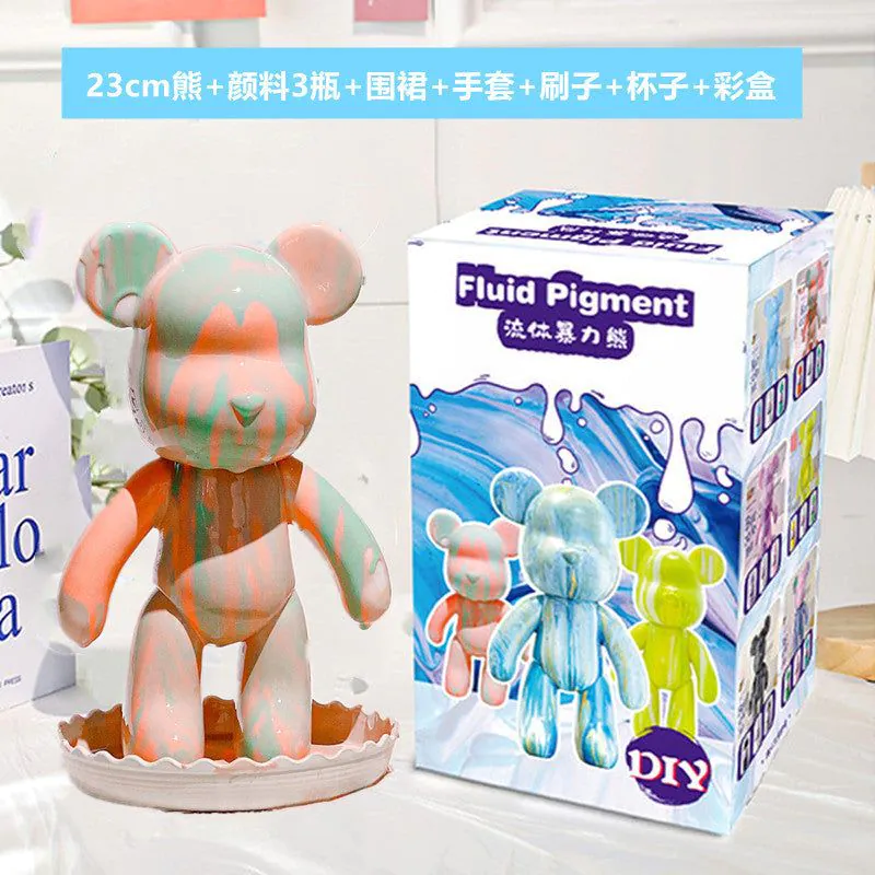 image-Fluid Bear DIY Paint Set - 6 Colors 60ml