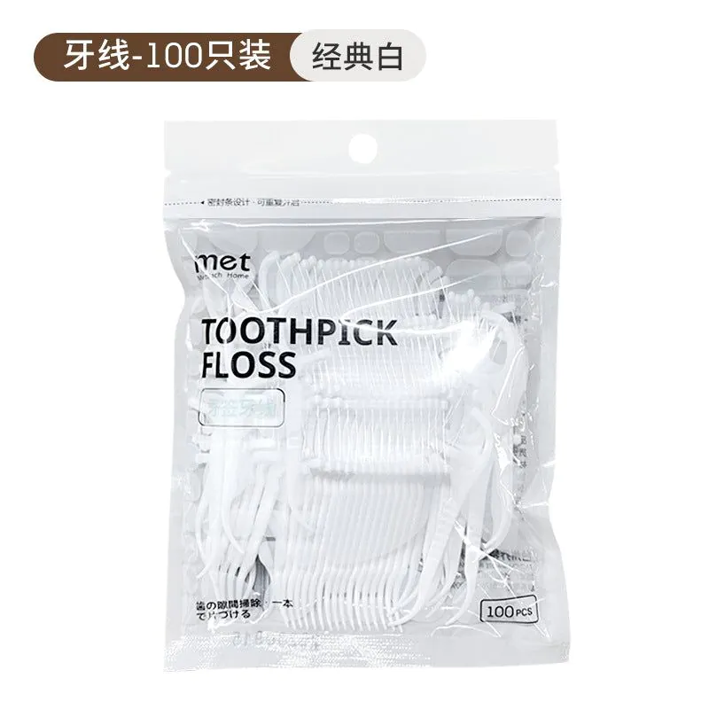 image-Portable Dental Floss Box - Pop-Up 10 Pack