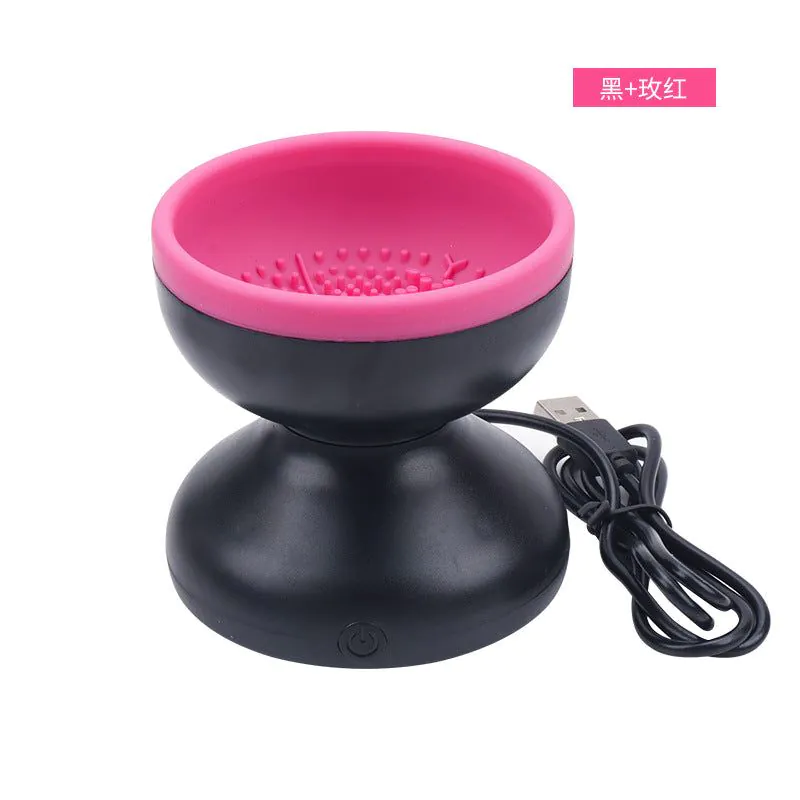 image-Makeup Brush Cleaner USB Rechargeable Electric