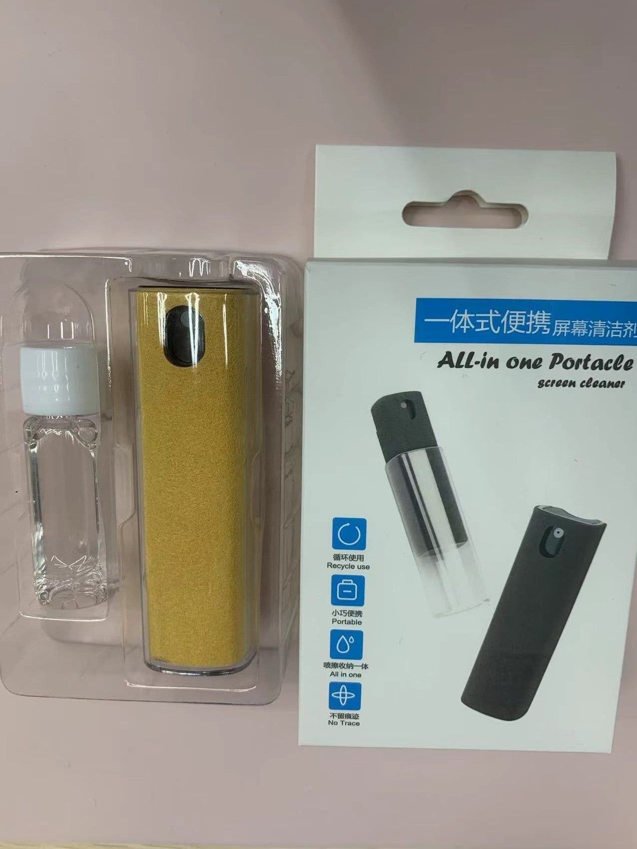 image-Screen Cleaner Kit - Spray for Phone Tablet Car Display