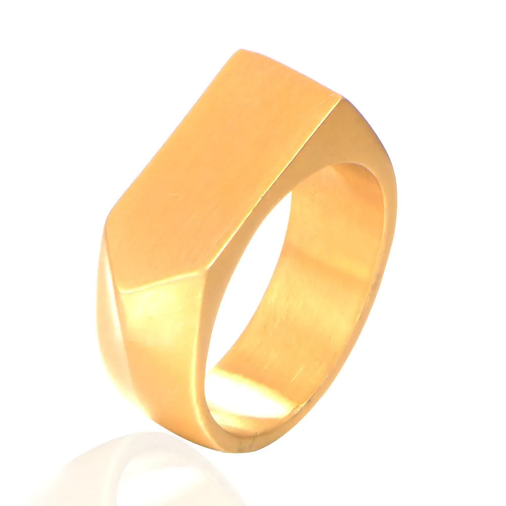 image-Titanium Steel Arrow Ring - Three Color Unisex