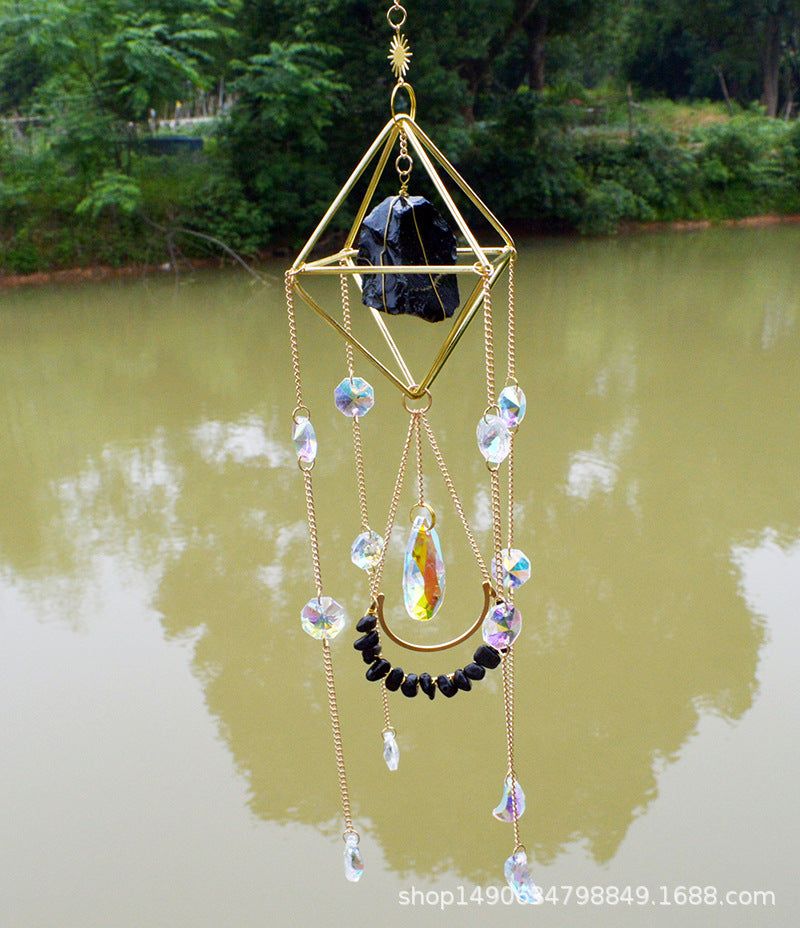 image-Sun Catcher Prism Gemstone Pendant - Rainbow Decor