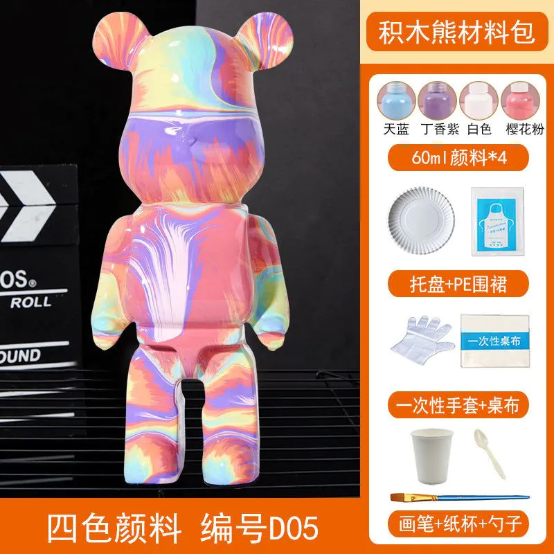 image-Fluid Bear DIY Rabbit Ornament - White 23cm Vinyl